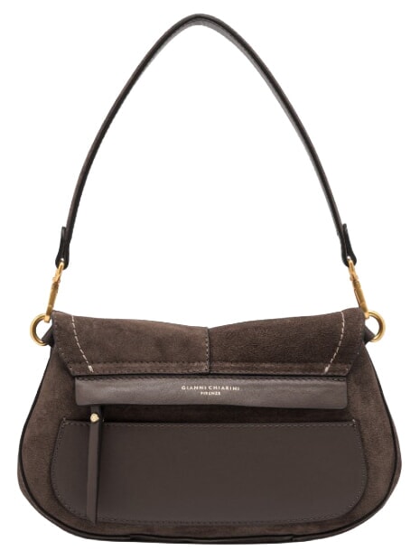 HELENA ROUND Leather shoulder bag mocha - Women&rsquo;s Bags