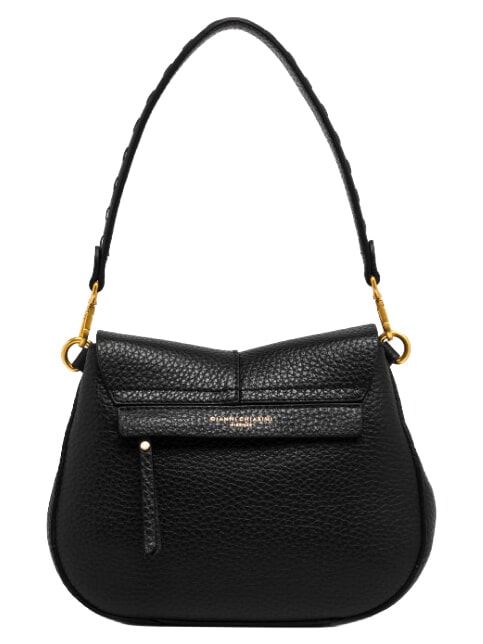 HELENA ROUND Leather shoulder bag, with shoulder strap Black - Women&rsquo;s Bags