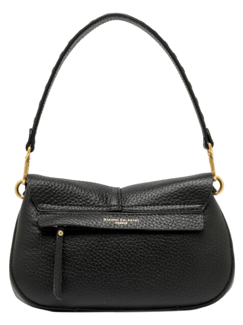 HELENA ROUND Leather shoulder bag, with shoulder strap Black - Women&rsquo;s Bags