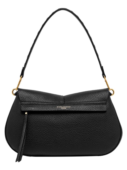 HELENA ROUND Leather shoulder bag, with shoulder strap Black - Women&rsquo;s Bags