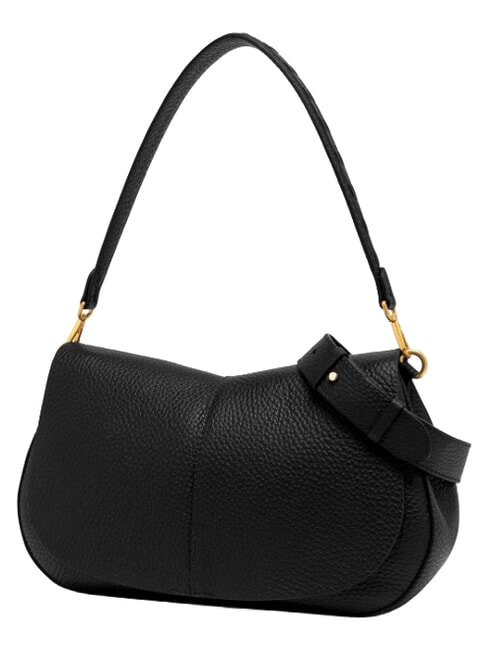 HELENA ROUND Leather shoulder bag, with shoulder strap Black - Women&rsquo;s Bags