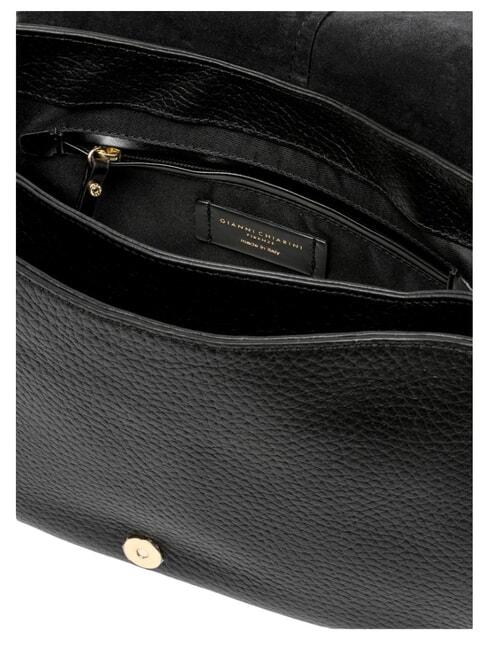 HELENA ROUND Leather shoulder bag, with shoulder strap Black - Women&rsquo;s Bags