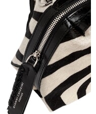 GIANNI CHIARINI ALIFA Leather handbag, with shoulder strap black and white zebra - Women&rsquo;s Bags - 6