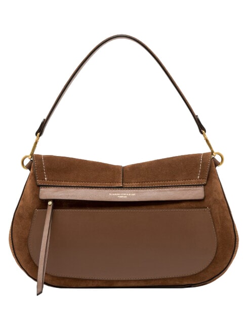 HELENA ROUND Leather shoulder bag cognac - Women&rsquo;s Bags