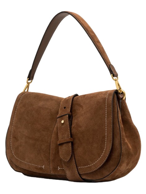 HELENA ROUND Leather shoulder bag cognac - Women&rsquo;s Bags