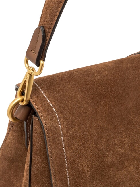 HELENA ROUND Leather shoulder bag cognac - Women&rsquo;s Bags