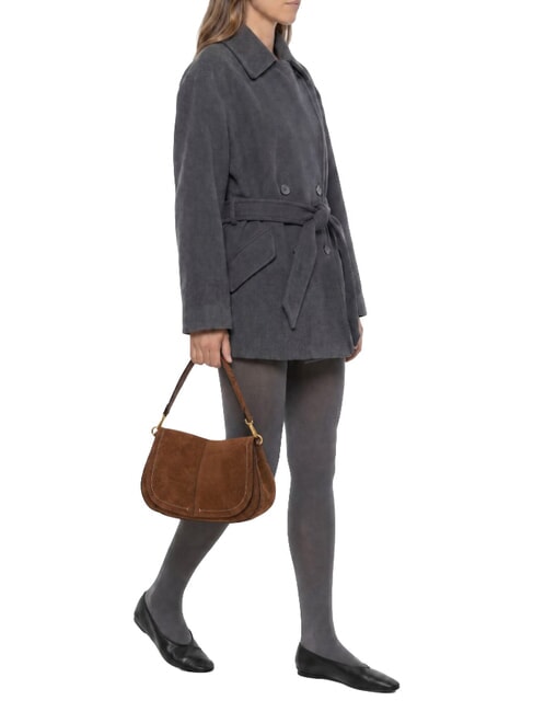 HELENA ROUND Leather shoulder bag cognac - Women&rsquo;s Bags