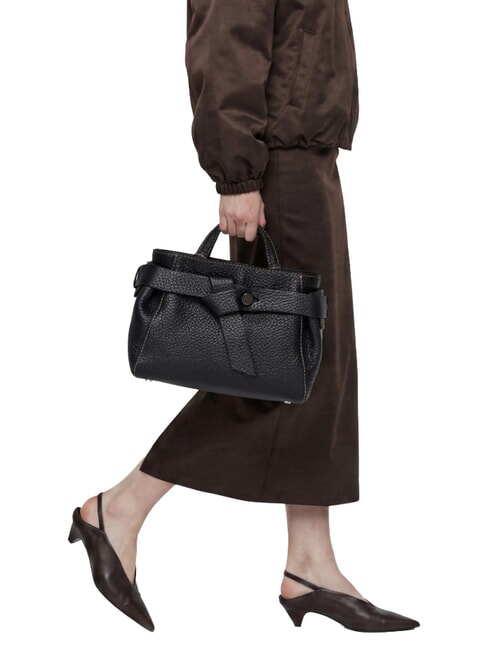 MIRANDA Leather handbag, with shoulder strap Black - Women&rsquo;s Bags