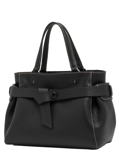 MIRANDA Leather handbag, with shoulder strap Black - Women&rsquo;s Bags