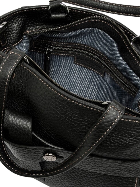 MIRANDA Leather handbag, with shoulder strap Black - Women&rsquo;s Bags