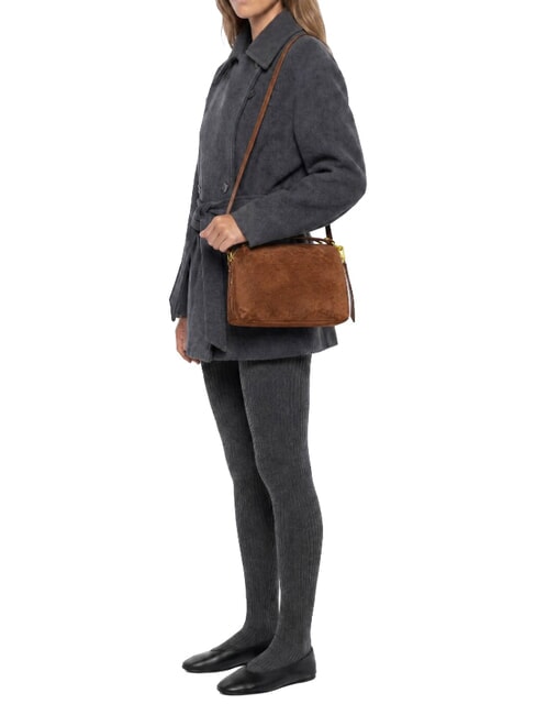 ALIFA Handbag with shoulder strap, in leather cognac - Women&rsquo;s Bags