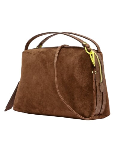 ALIFA Handbag with shoulder strap, in leather cognac - Women&rsquo;s Bags