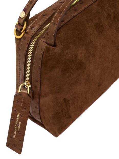 ALIFA Handbag with shoulder strap, in leather cognac - Women&rsquo;s Bags