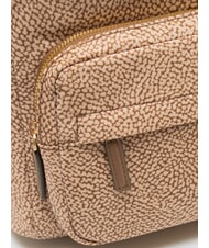 BORBONESE B-CLUB Backpack with front pocket Beiger sea - Women&rsquo;s Bags - 3