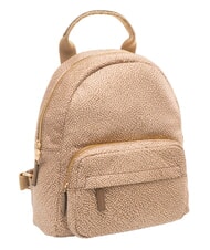 BORBONESE B-CLUB Backpack with front pocket Beiger sea - Women&rsquo;s Bags - 4