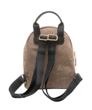 BORBONESE B-CLUB Backpack with front pocket OP / NATURAL / BLACK - Women&rsquo;s Bags - 2