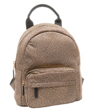 BORBONESE B-CLUB Backpack with front pocket OP / NATURAL / BLACK - Women&rsquo;s Bags - 3