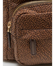 BORBONESE B-CLUB Backpack with front pocket chestnut - Women&rsquo;s Bags - 3