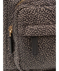 BORBONESE B-CLUB Backpack with front pocket tar - Women&rsquo;s Bags - 3