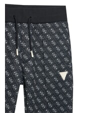 GUESS KIDS ACTIVE Sweatpants 4g aop jet black - Children's trousers - 3