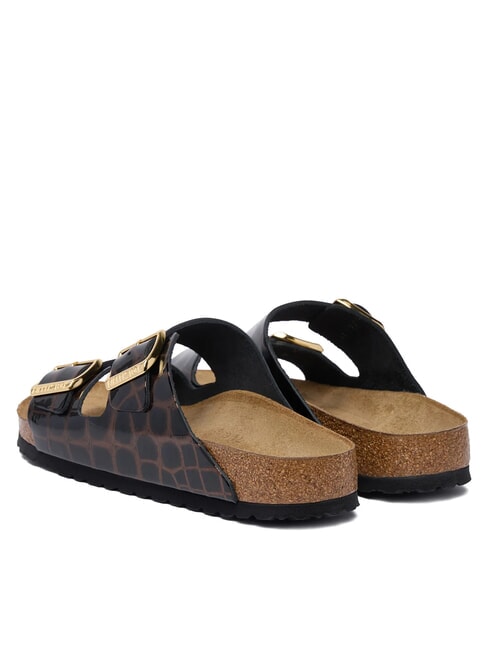 ARIZONA EMBOSS Leather sandals animalblack - Women&rsquo;s shoes
