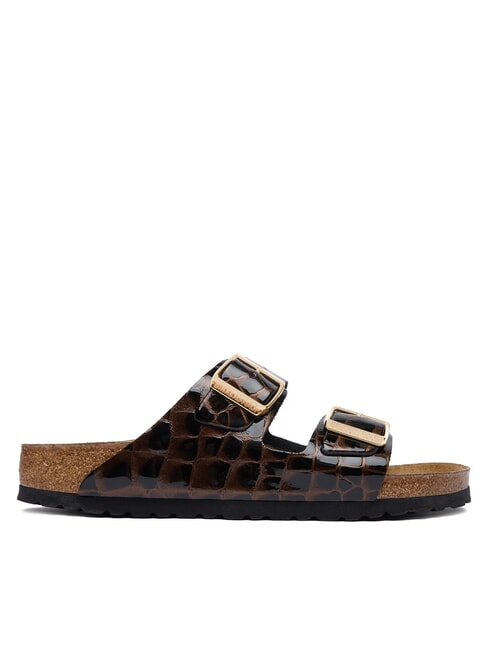 ARIZONA EMBOSS Leather sandals animalblack - Women&rsquo;s shoes