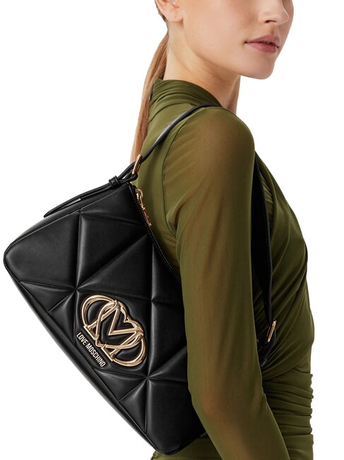 EMBOSSED QUILTED Shoulder bag Black - Women&rsquo;s Bags