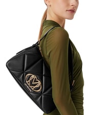 LOVE MOSCHINO EMBOSSED QUILTED Shoulder bag Black - Women&rsquo;s Bags - 2