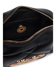 LOVE MOSCHINO EMBOSSED QUILTED Mini quilted shoulder bag Black - Women&rsquo;s Bags - 5
