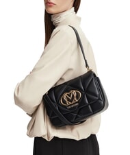 LOVE MOSCHINO EMBOSSED QUILTED Shoulder bag, with shoulder strap Black - Women&rsquo;s Bags - 2