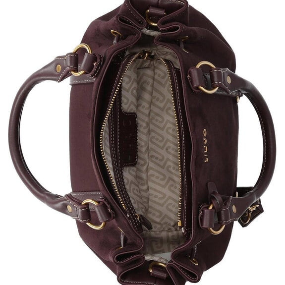 GINESA Handbag, with shoulder strap red aubergine - Women&rsquo;s Bags