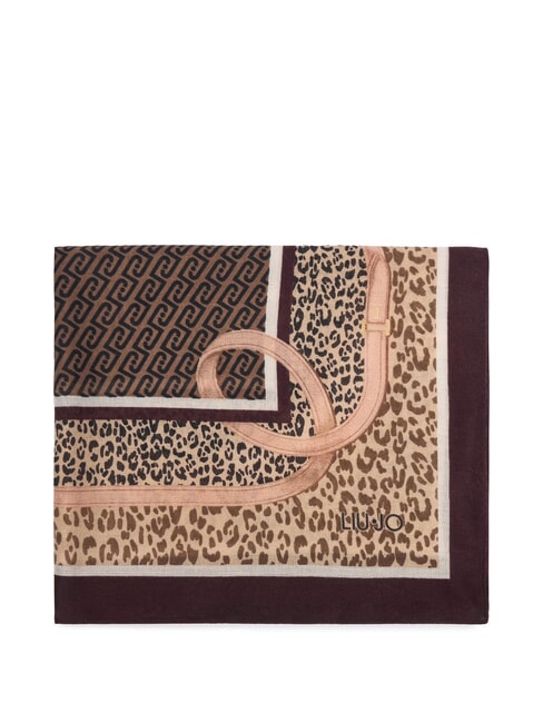 ANIMALIER Scarf red aubergine - Scarves