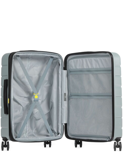 AIR ARMOUR Medium Spinner Trolley, Expandable sage green - Rigid Trolley Cases