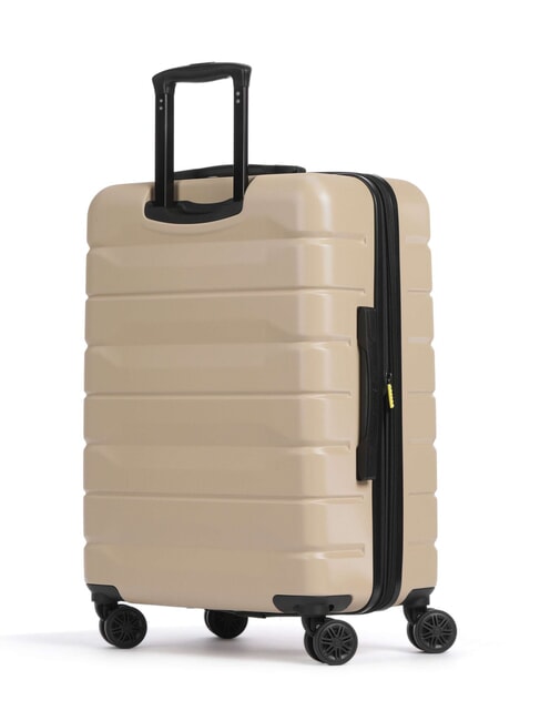 AIR ARMOUR Medium Spinner Trolley, Expandable ivory - Rigid Trolley Cases