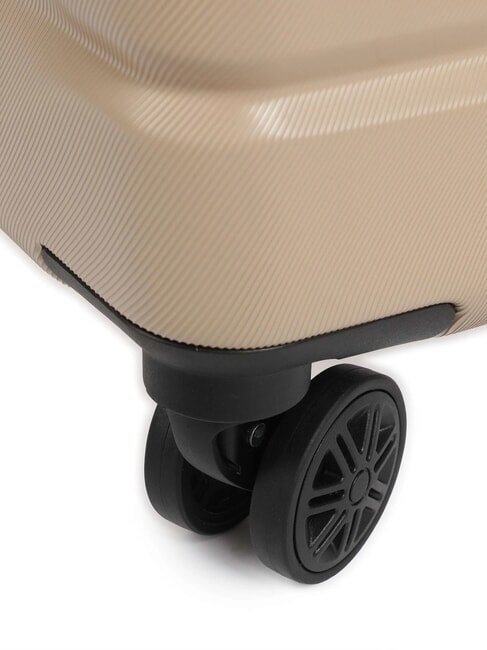 AIR ARMOUR Medium Spinner Trolley, Expandable ivory - Rigid Trolley Cases