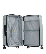 DELSEY AIR ARMOUR Large size trolley, expandable sage green - Rigid Trolley Cases - 2