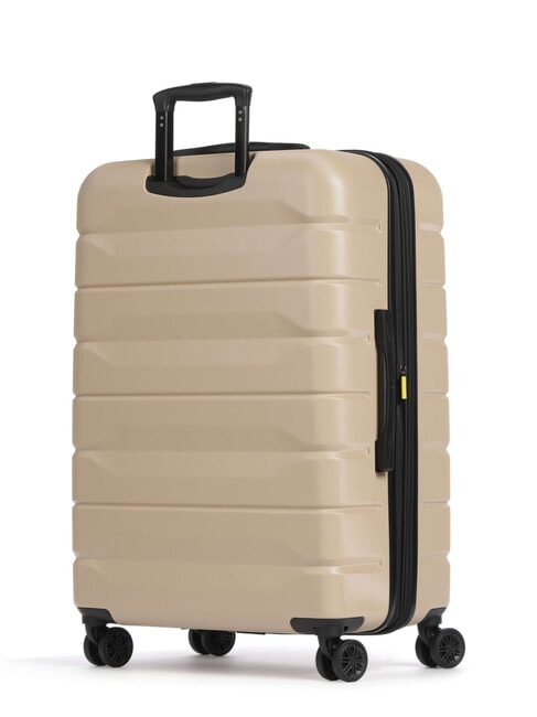 AIR ARMOUR Large size trolley, expandable ivory - Rigid Trolley Cases