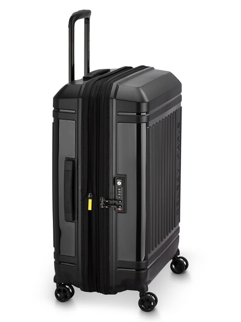 LUTECE SE Medium Trolley, Expandable Black - Rigid Trolley Cases