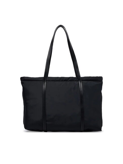 TOTE Shopper in recycled fabric on black - Women&rsquo;s Bags