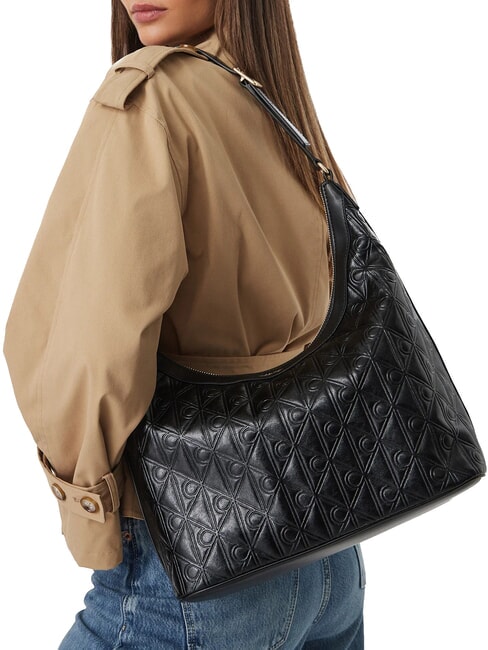 EMBLEM AOP Shoulder bag on black - Women&rsquo;s Bags
