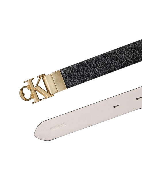 CK HARDWARE Reversible leather belt black / chateau antique light - Belts