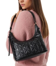CALVIN KLEIN EMBLEM AOP Shoulder bag / crossbody bag on black - Women&rsquo;s Bags - 2