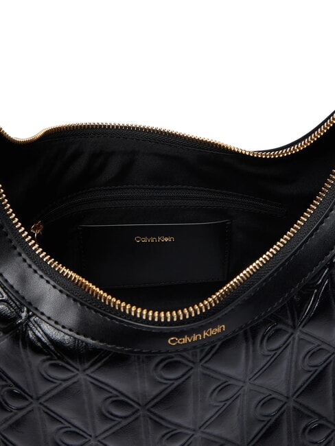 EMBLEM AOP Shoulder bag / crossbody bag on black - Women&rsquo;s Bags