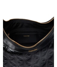 CALVIN KLEIN EMBLEM AOP Shoulder bag / crossbody bag on black - Women&rsquo;s Bags - 4