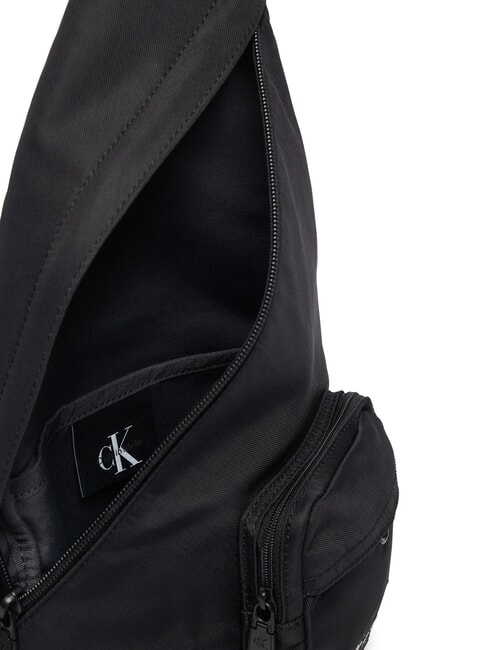 BOLD Recycled fabric bag on black - Over-the-shoulder Bags for Men