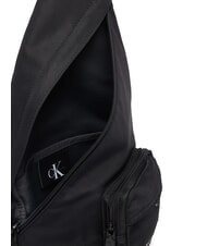 CALVIN KLEIN BOLD Recycled fabric bag on black - Over-the-shoulder Bags for Men - 4