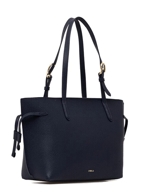 AVA Medium leather shopping bag ink blue+ink blue int. - Women&rsquo;s Bags