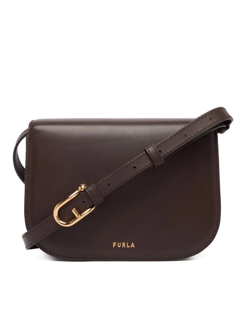 SFERA Mini shoulder bag, in leather chocolate - Women&rsquo;s Bags