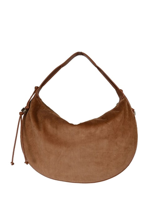 THESS CORDUROY Maxi shoulder bag cognac - Women&rsquo;s Bags