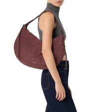 COCCINELLE THESS SUEDE BIM Maxi shoulder bag, in leather - Women&rsquo;s Bags